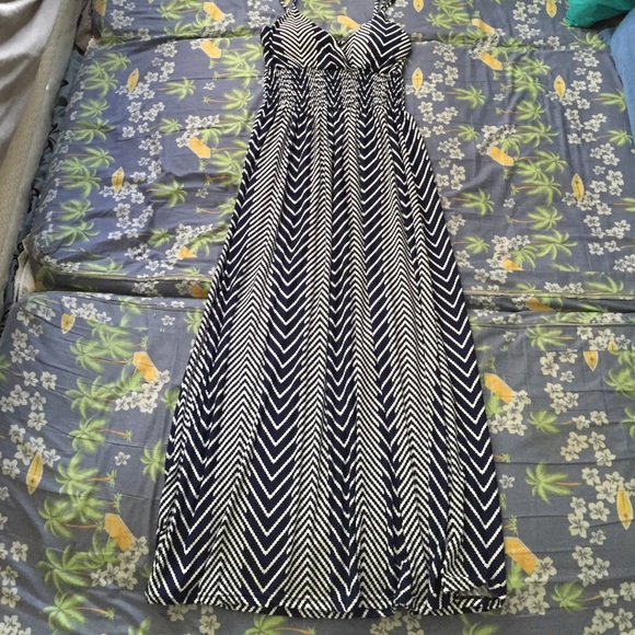 Blue and white maxi dress!