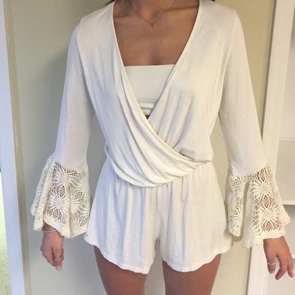 Adorable, super comfortable white romper