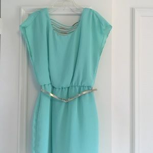 turquoise dress