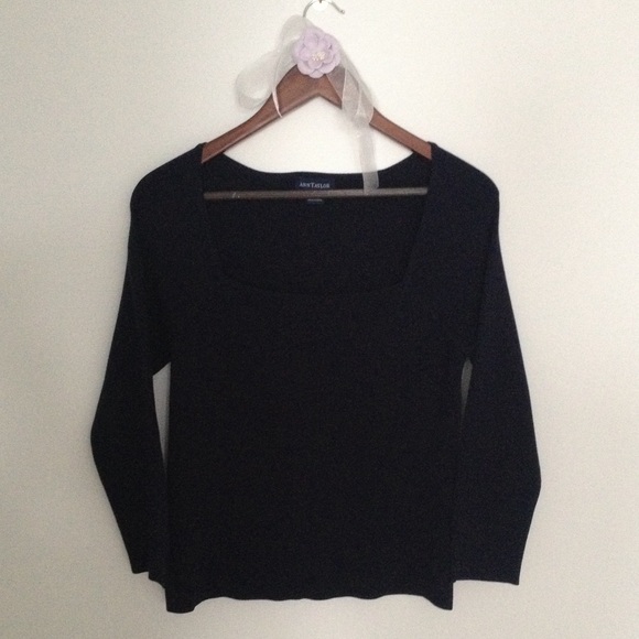 Ann Taylor Boatneck Long Sleeved Sweater