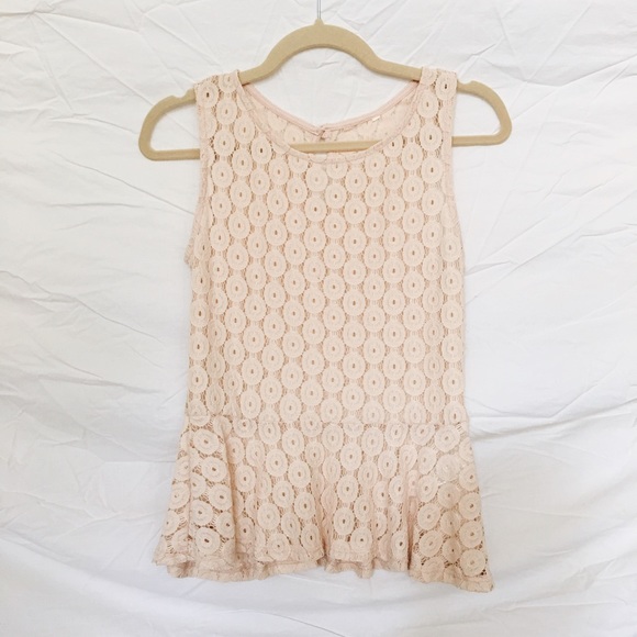 Lace peplum top - Picture 1 of 1