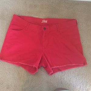 Red shorts