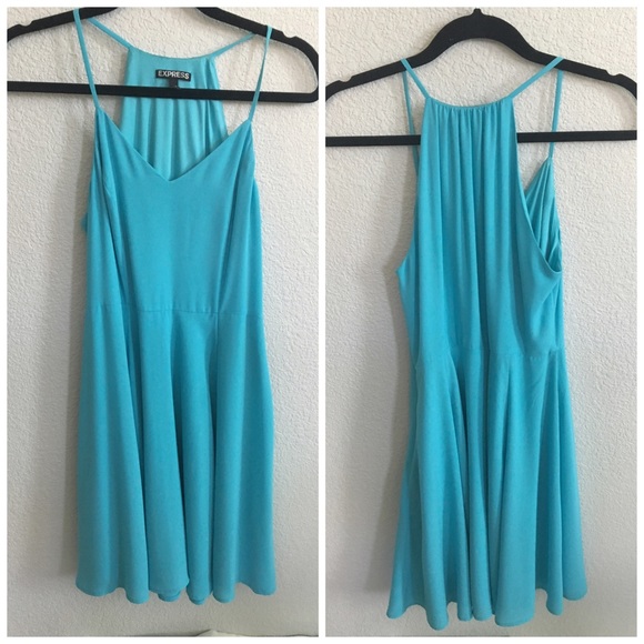 Express fit and flare skater dress