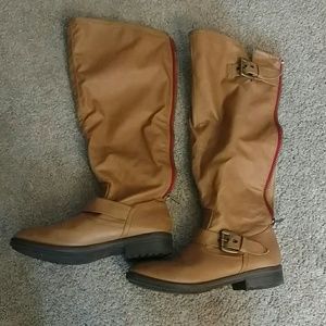 Tan boots