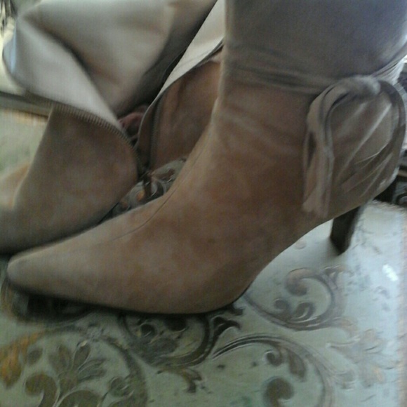 Antonia Melanie leather suede ankle boots, 7 1/2 m