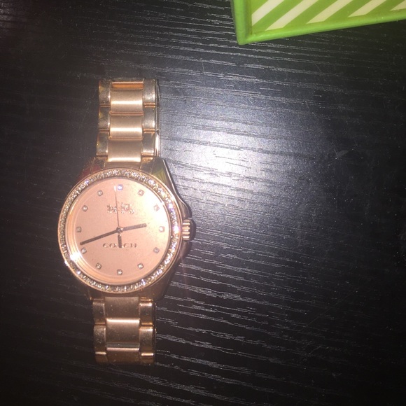 Rose Gold Coach wrist watch