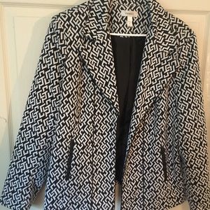 Dressbarn herringbone blazer, sz 2x