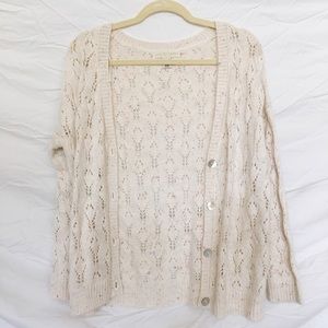 Loose cardigan sweater
