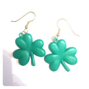 St. Patrick’s Three Leaf Clover Earrings