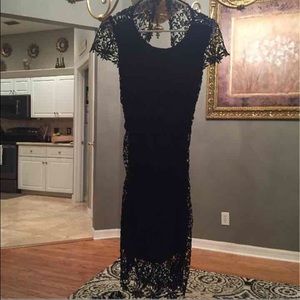 Navy lace dress