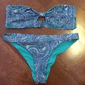 H&M Paisley Blue swimsuit