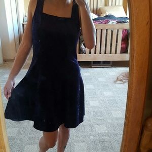 VINTAGE purple velvet dress