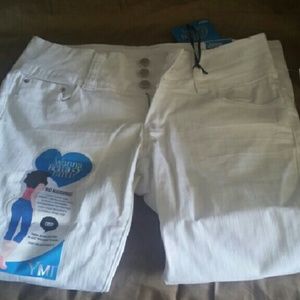 Butt shaping crop skinny leg jeans