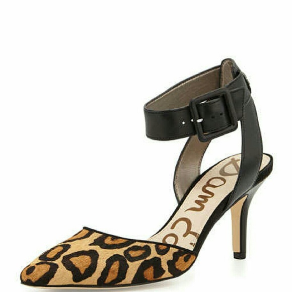 Sam Edelman Strap Leopard Heels