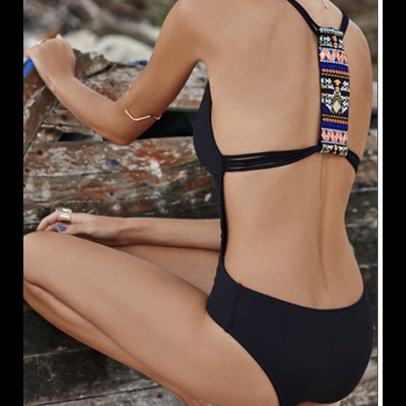 Black Monokini Swimsuit - S - Picture 2 of 3