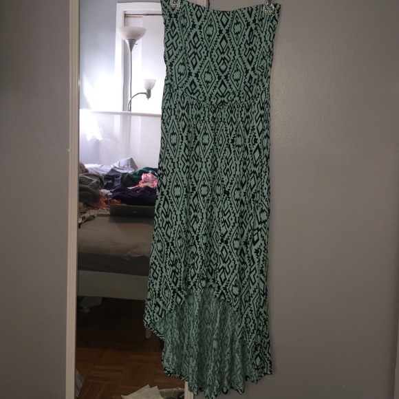 Aztec inspired high low dress