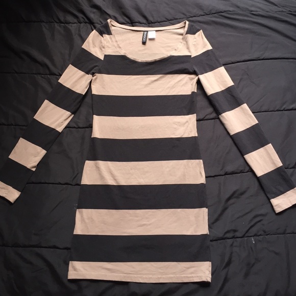 H&M Striped Bodycon dress