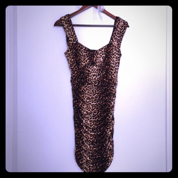 BEBE Leopard Dress