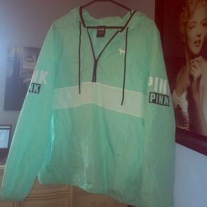 BEAUTIFUL. Blue and White PINK VS ANORAK WINDBREAk