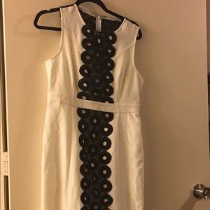 Esley brand white and black dress