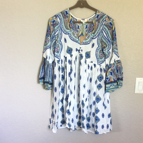 Boho Peasant Dress - Picture 3 of 4