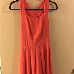 Pink/orange bow dress