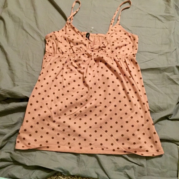 Polka dot tank NWOT size small
