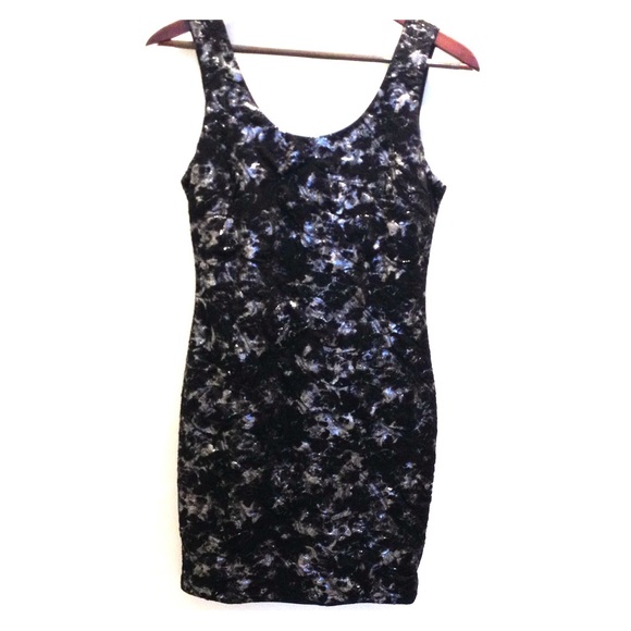 Black and Silver Dress