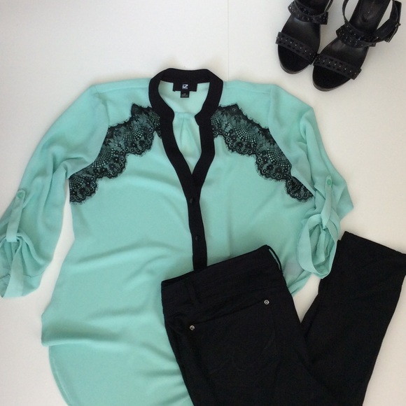 Mint Green Blouse