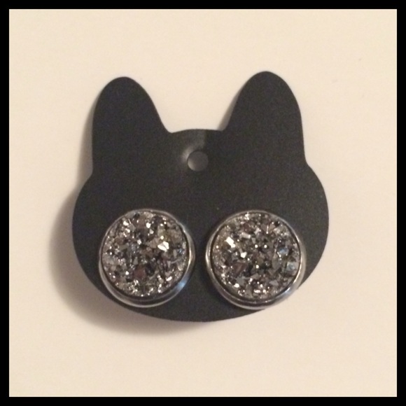 Druzy style earrings