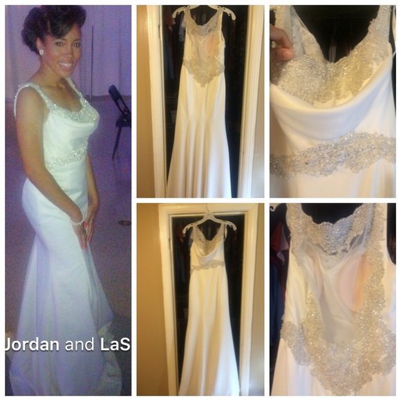 Price Reduced!! Beautiful Beaded Wedding dress