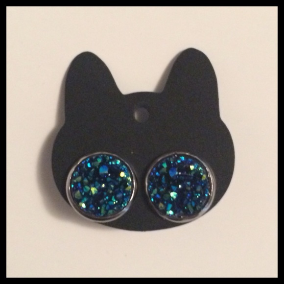Druzy style earrings