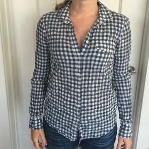 J. Crew gingham button down