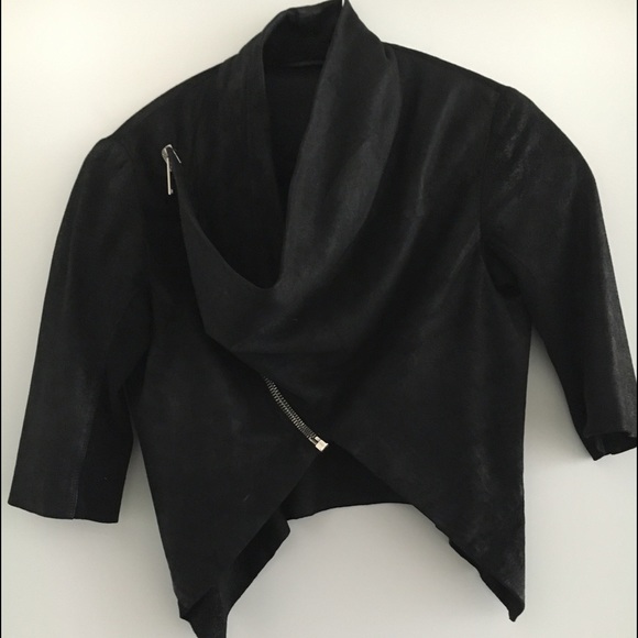 Rick Owens blistered hooded biker jacket - Picture 2 of 4