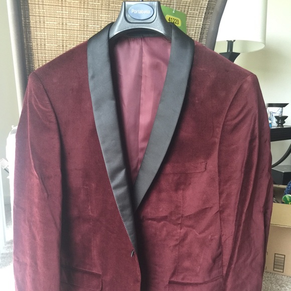 Burgundy blazer