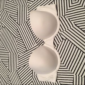 White Strapless Bra