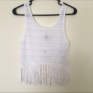 Fringed tank top