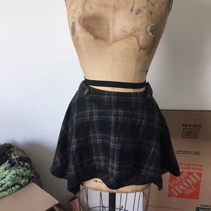 Free people plaid skirt