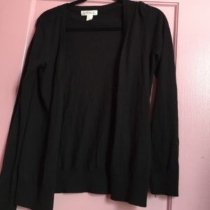 black cardigan