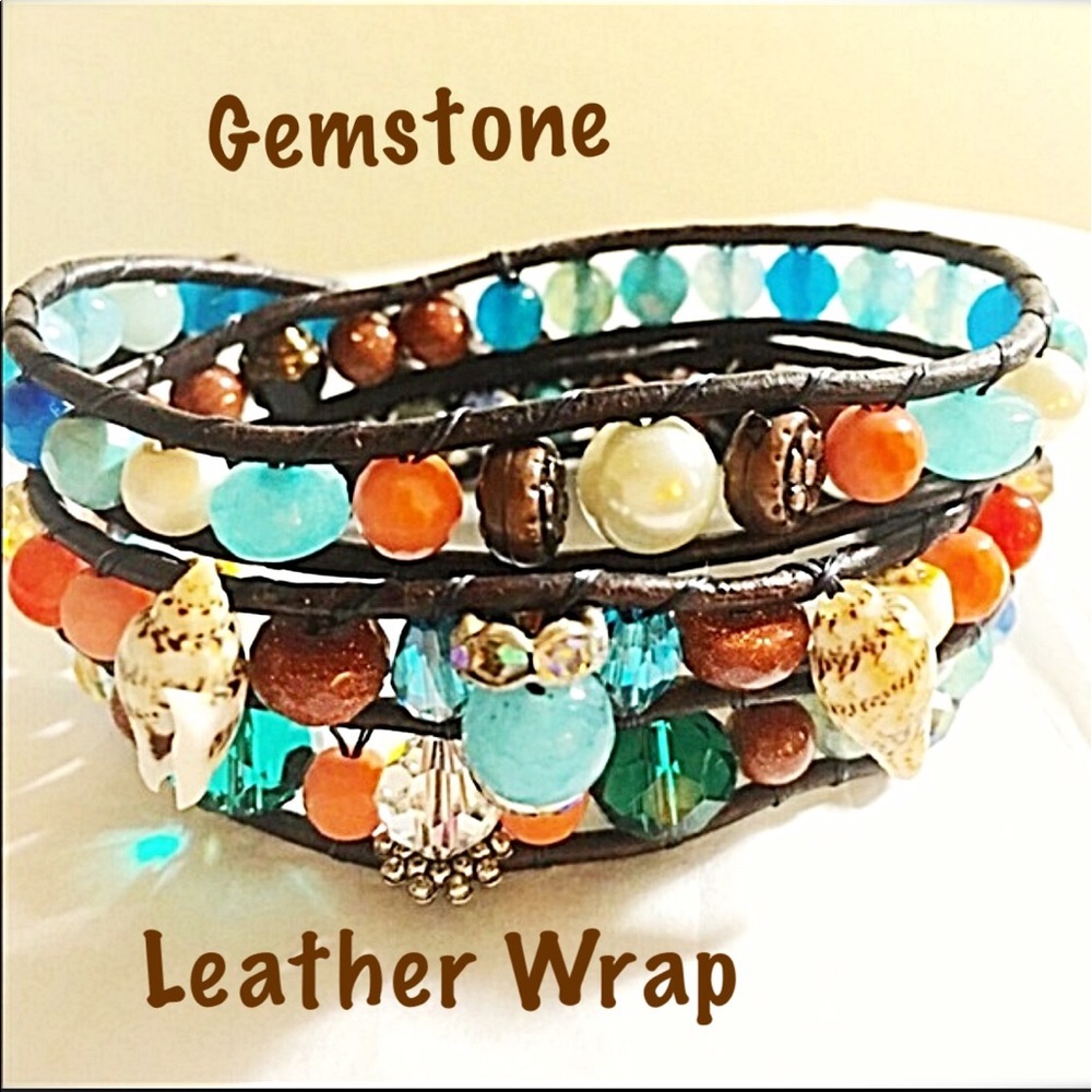 Leather Wrap "Hampton Beach"