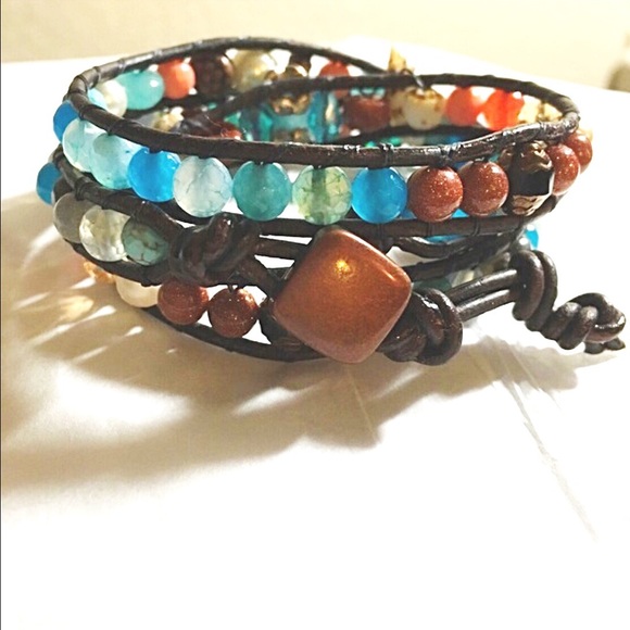 Leather Wrap "Hampton Beach" - Picture 4 of 4