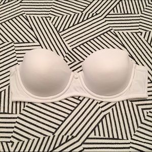 34B White Strapless Bra
