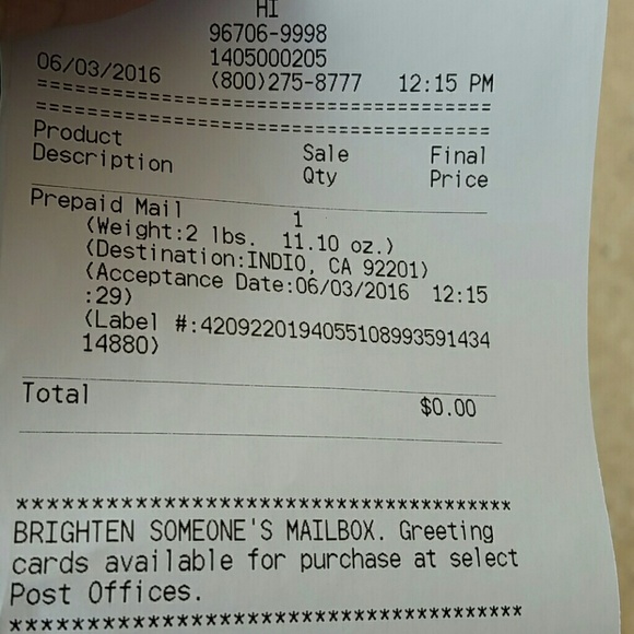 Shipping Proof - image 1