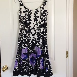 Great floral fit and flare dress.