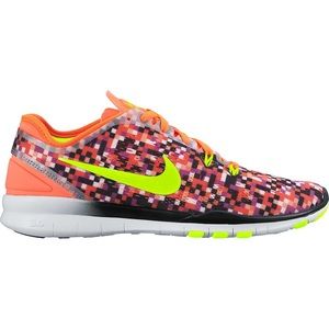 NWT NIKE FREE 5.0 TR FIT PRT  size 7.5 HYPER ORG