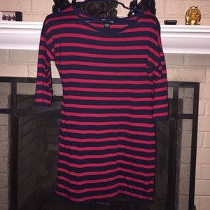 Red and black mini dress!