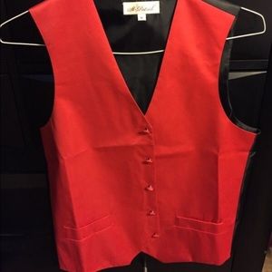 Red and Black formal vest