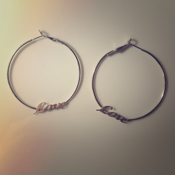Love Hoop Earrings