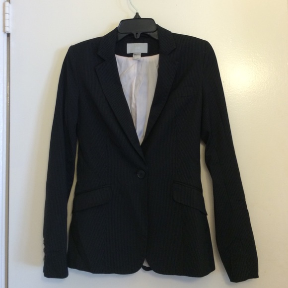 Black pinstripe blazer - Picture 1 of 3