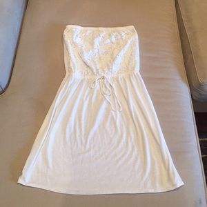 White xhilaration lace cover up